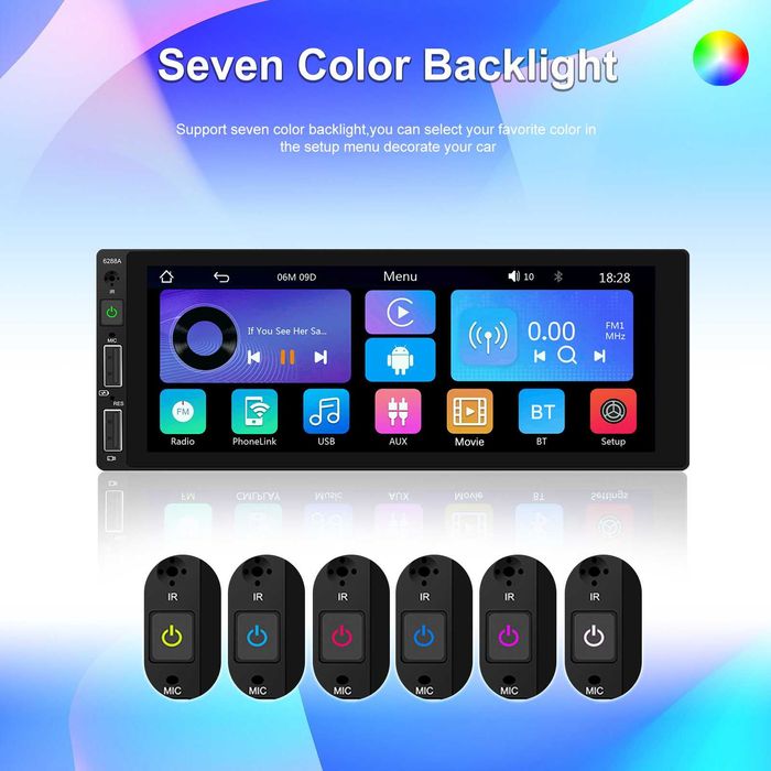 Мултимедия плеър за кола Автомобил единичен дин тъчскрийн дисплей тъч