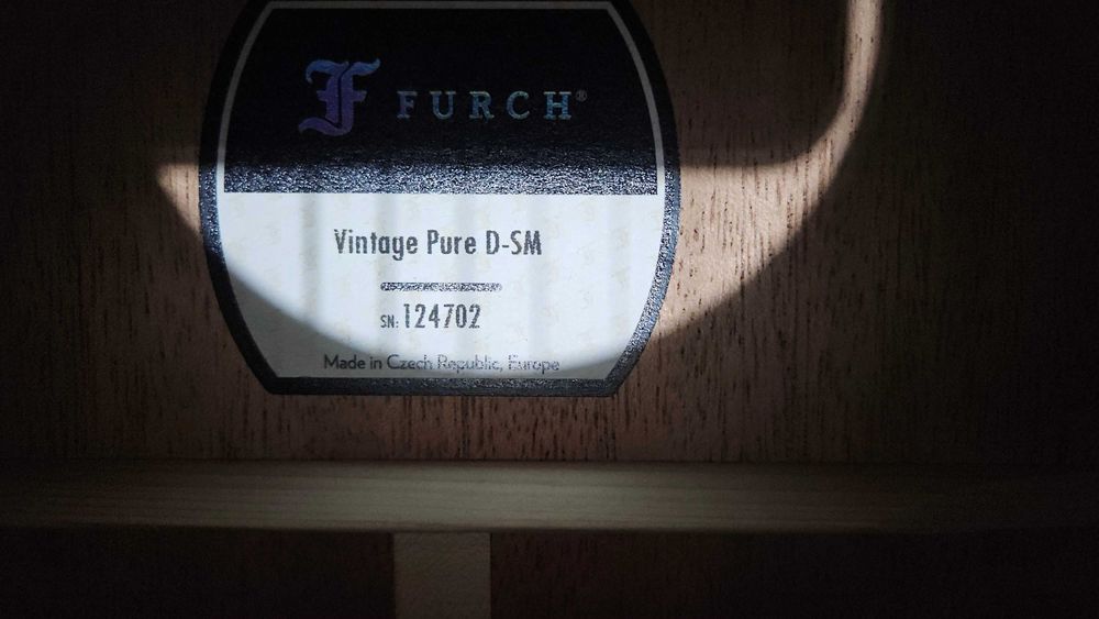 Vand chitara acustica all solid Furch Vintage Pure D-SM noua