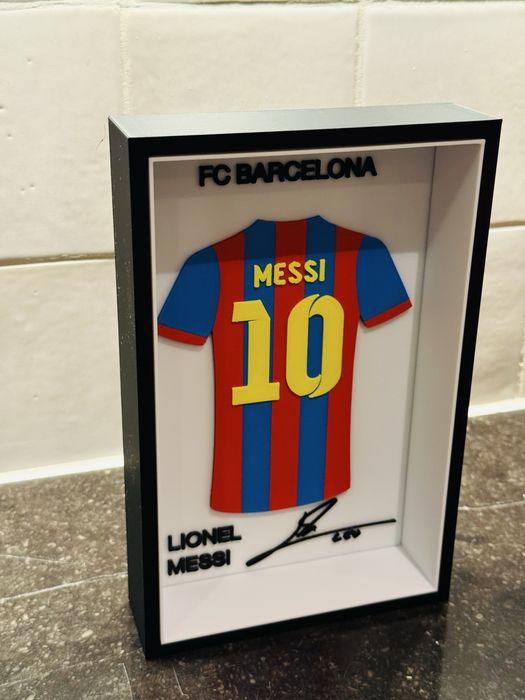 Tablou 3D cu tricou Messi