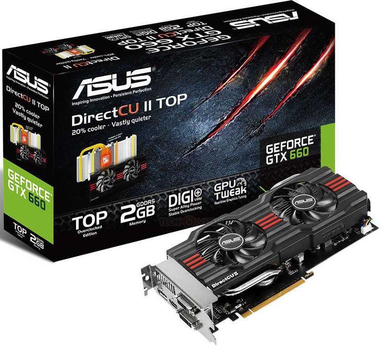 Видеокарта NVIDIA Asus GeForce GTX 660 2GB 192BIT GDDR5