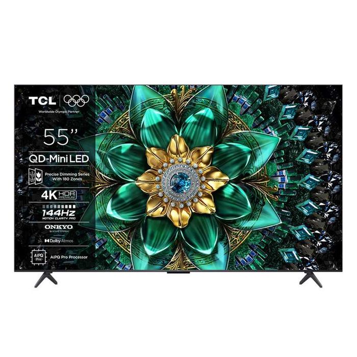 Нов 55 инча 144 Hz Mini-Led 4K UltraHD Smart Google телевизор TCL, с гаранция