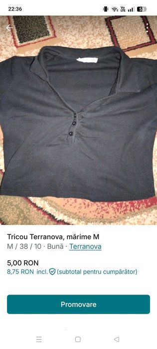 Tricou dama Terra nova mărime M