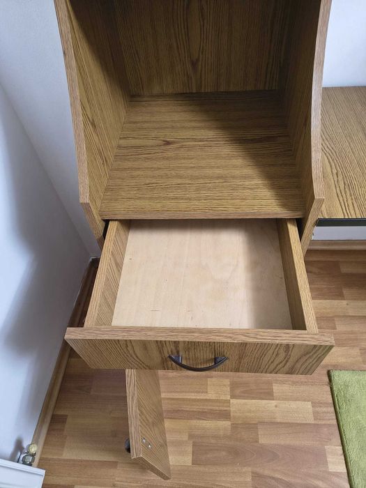 Birou cu bibliotecă încorporată 2 in 1