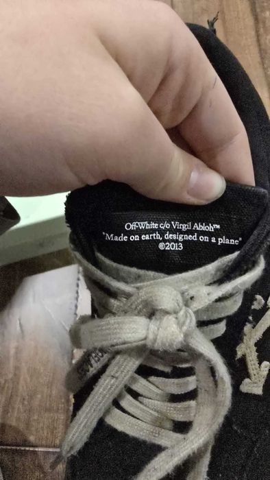 papuci Off-White vulcanized negrii