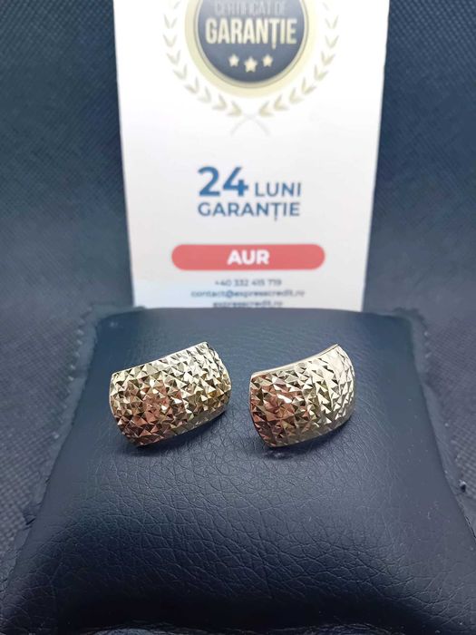 Cercei aur 14k 2.43g (B.25458 AG31 Barboi) Garantie 2 ani!