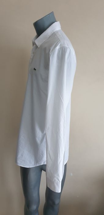 Lacoste Slim Fit Mens Size - 41 /16/ M НОВО! ОРИГИНАЛ! Мъжка Риза!