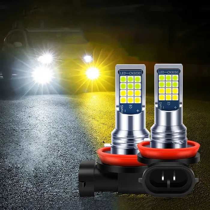 set Leduri auto pentru proiectoare ceata h8/h11