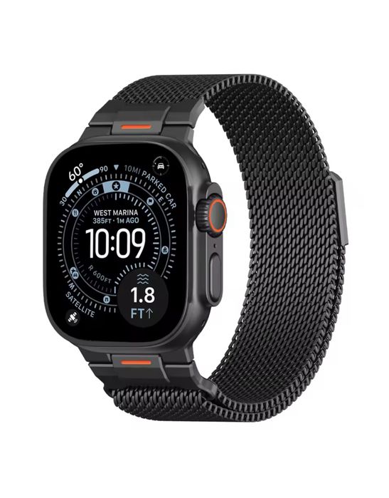 Curea Milanese Strap Titan Compatibila Ceas Apple Iphone Husa Folie