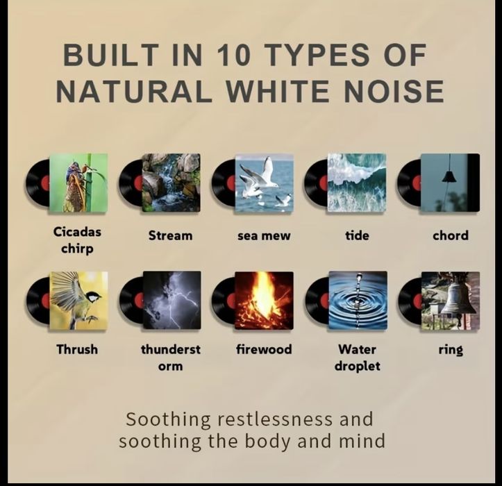 Машинка за бял шум / нощна лампа с мелодии