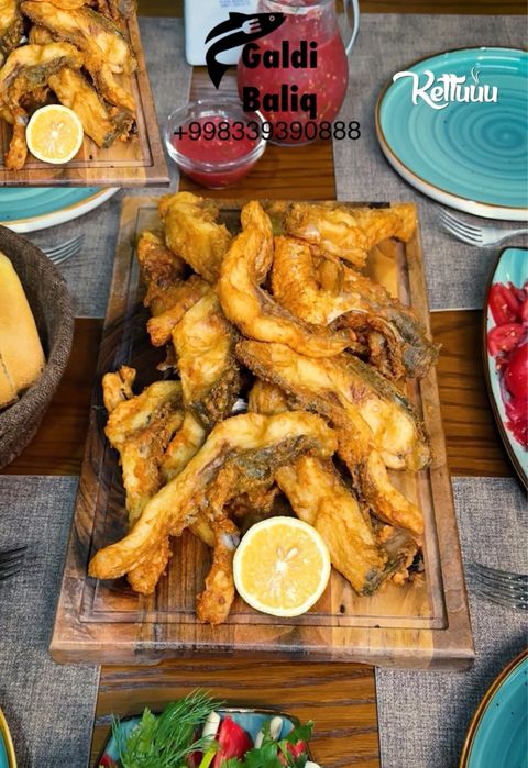 Xorazm baliq qovurilgan baliq Харезмская рыба жаренная рыба