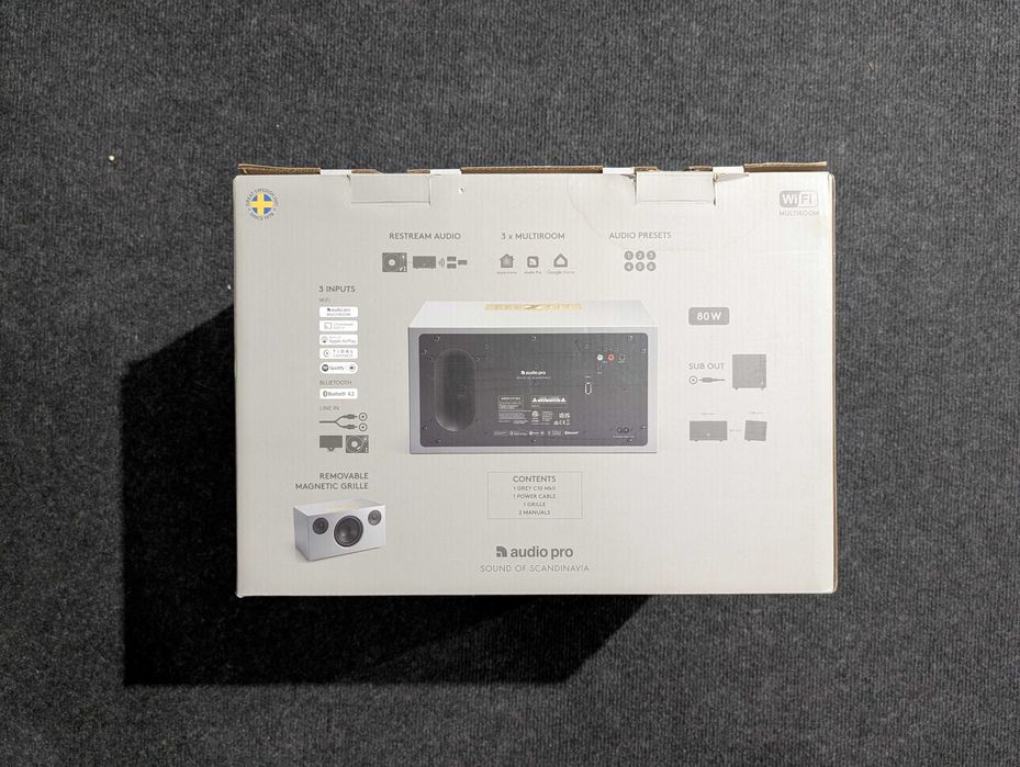 Boxa activa multiroom AudioPro C10 MK2, grey. Pachet complet! Noua!