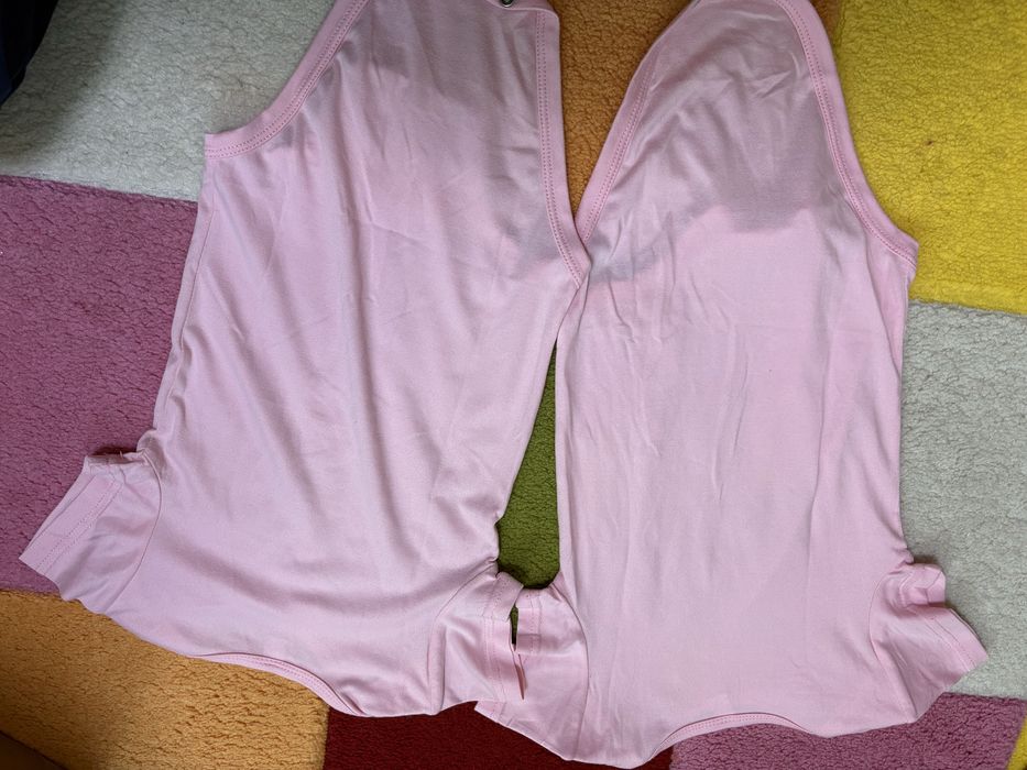 Body roz cu mesaj -12 luni, 2 bucăți