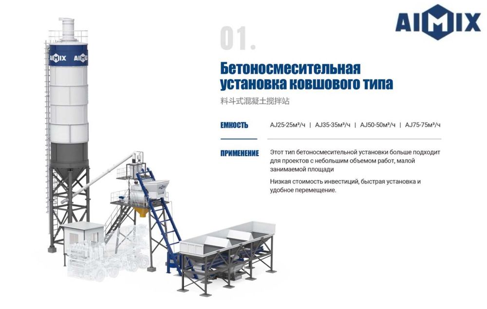 35-50 m³ бетонный завод_надёжная классика.  Бетон просто.