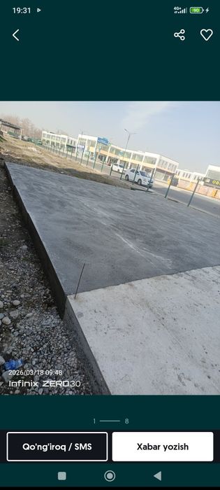 Styashka bardyor transha padval ishlari mavjud