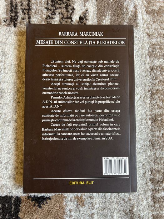 Carte Mesaje din constelația pleiadelor - Barbara Marciniak (Editura ELIT)