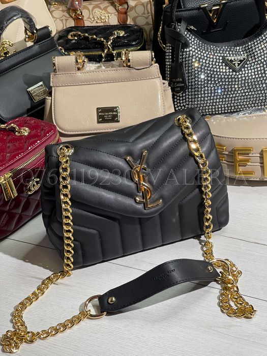 Geanta 1ves $aint Lau4nt - Eco negru/auriu