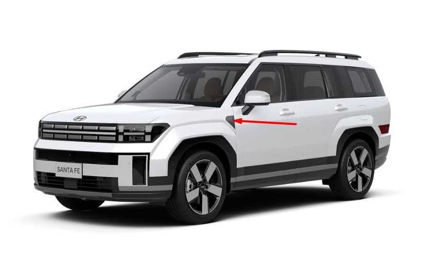 Накладка крыла Hyundai Santa Fe 5 (24-25г) левый 877F1-P6110