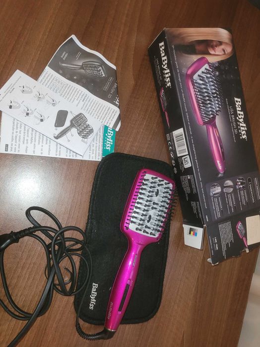 Perie electrică de îndreptat părul BaByliss Liss Brush 3D,