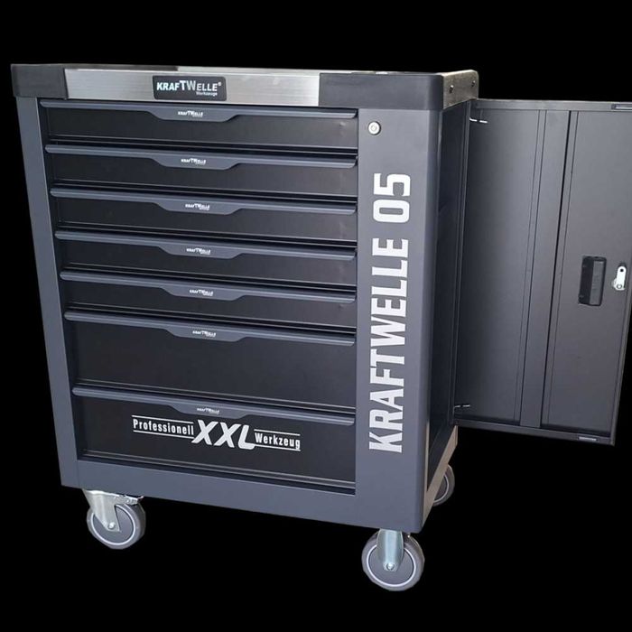 Количка с  7 чекмеджета ,6 пълни с инструменти KRAFTWELLE , XXL-05