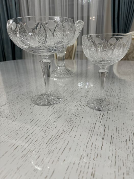 Фруктовница хрусталь