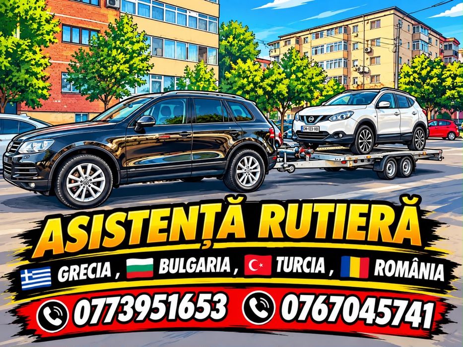 Tractari auto non  stop intern si international!