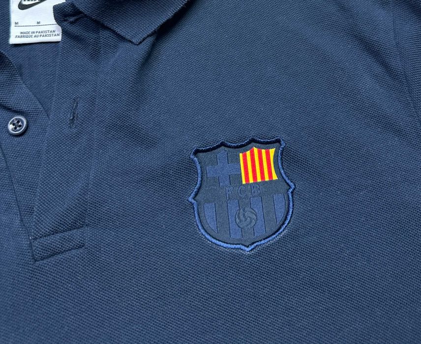 Tricou Polo Nike FC Barcelona albastru marin marimea M