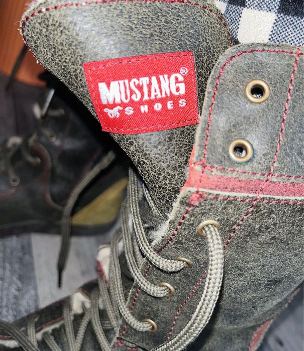 Cizme Mustang piele întoarsă