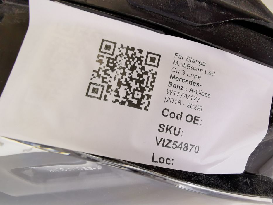 Фар Ляв MultiBeam Led с 3 лупи Мерцедес-Бенц А-Клас / Mercedes-Benz A-