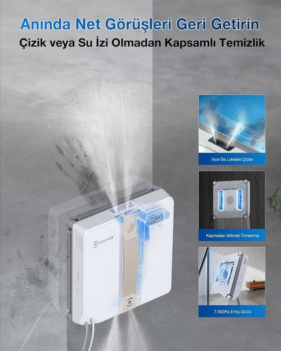 ECOVACS WINBOT Мини робот за почистване на прозорци с компактен дизайн