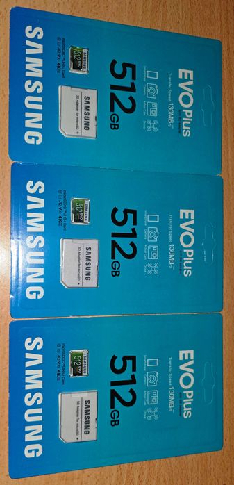 SAMSUNG EVO Select 512gb microSD с възможност за безплатна доставка до Speedy автомат