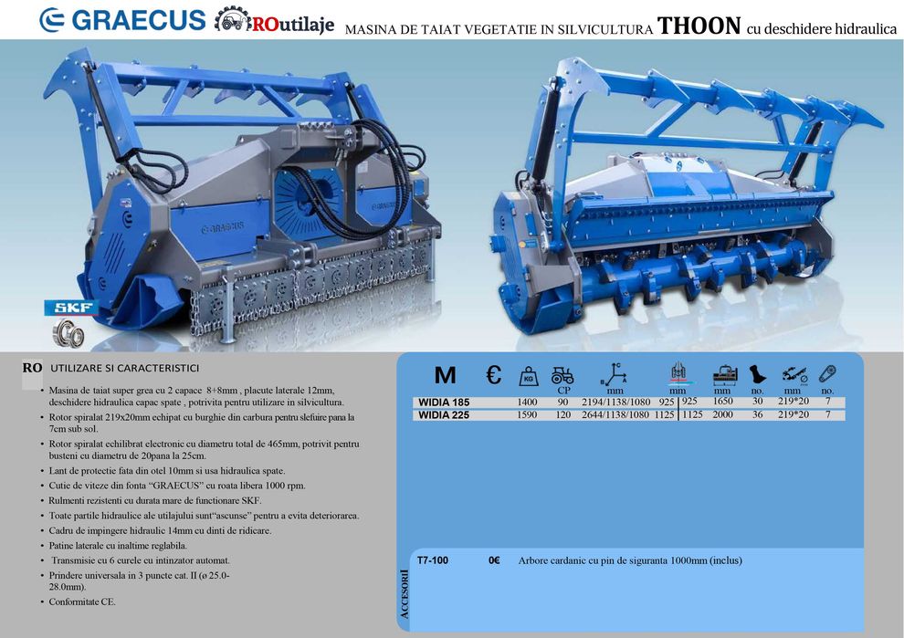 Tocătoare forestiera super-heavy Graecus Thoon WIDIA