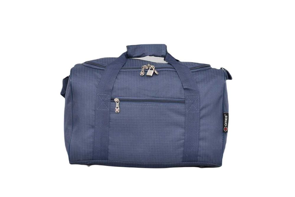 Чанта за ръчен багаж 40 х 25 х 20см бордо/синя