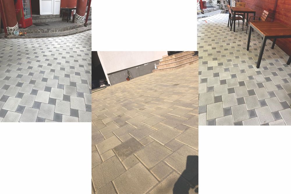 Pavaj pavele borduri pentru Gradina. Montaj pavaj