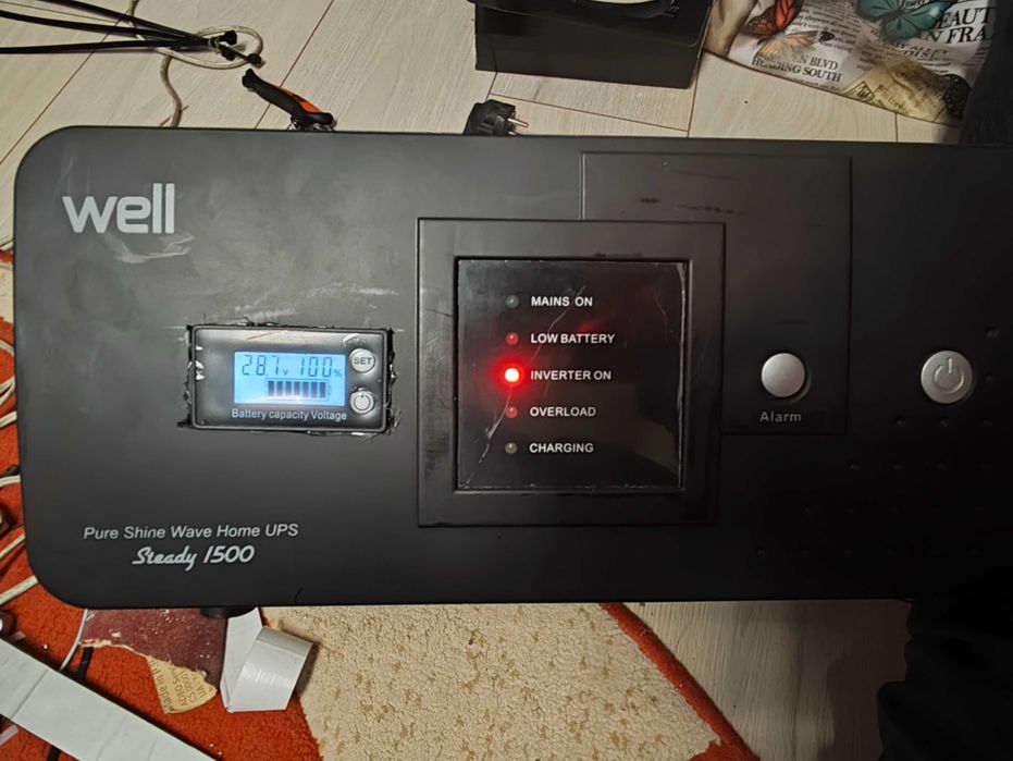 UPS pentru CENTRALA cu Baterie li-ion 1,5kwh - UNDA PURA Sinus 1500 VA