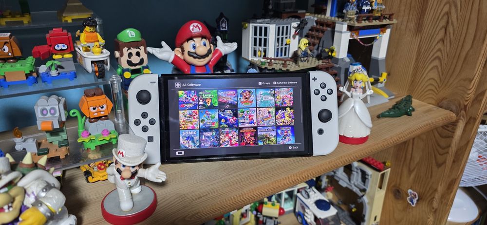 Consola Nintendo Switch OLED Modata 35 Jocuri Mario Zelda Pokemo