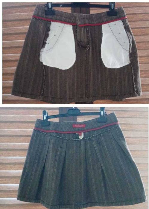 Fusta MEXX, scurta, cu talie joasa, pt timp rece, mar.34 (XS).