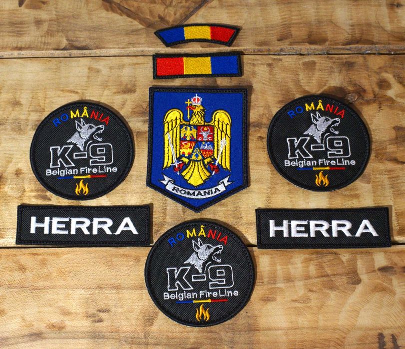 Patch-uri, embleme brodate personalizate (+velcro)