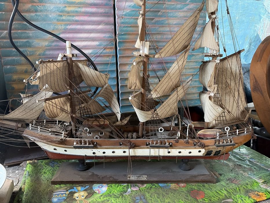 Machetă corabie cu vele