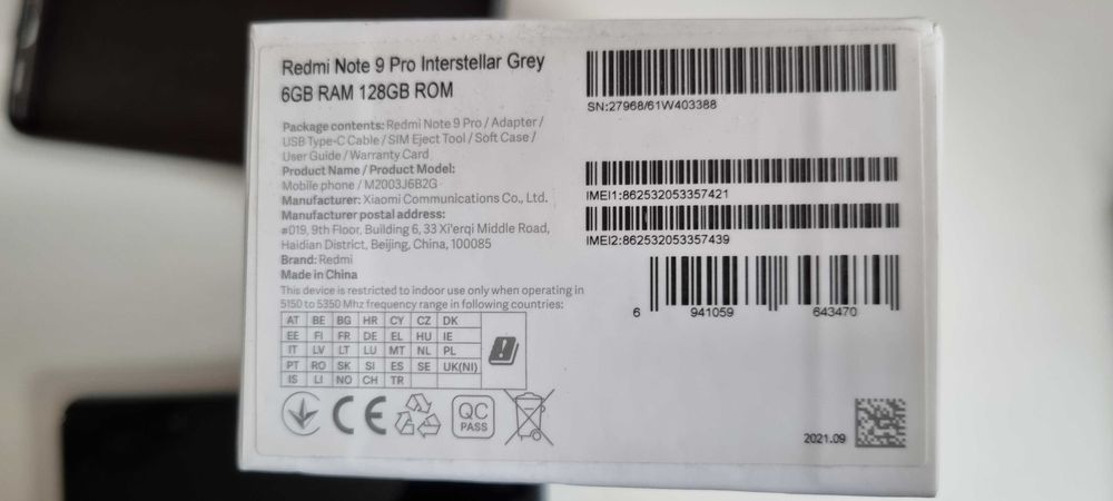 Xiaomi Redmi Note 9 Pro