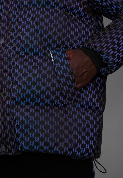 Karl Lagerfeld Monogram Reflective Down Jacket ОРИГИНАЛ мъжко яке L-XL