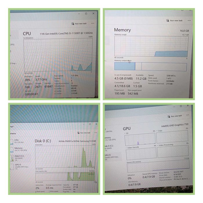 Calculator mini pc dell optiplex 5090 micro I5 11500t 16gb ram 512gb nvme ssd rapid si eficient