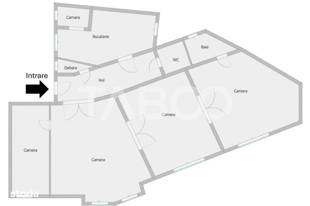 Spatiu birouri de inchiriat 4 camere 122mp Centrul Istoric Sibiu