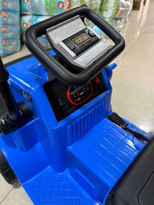 Excavator electric Kinderauto BJYT1066 60W 6V cu telecomanda Blue