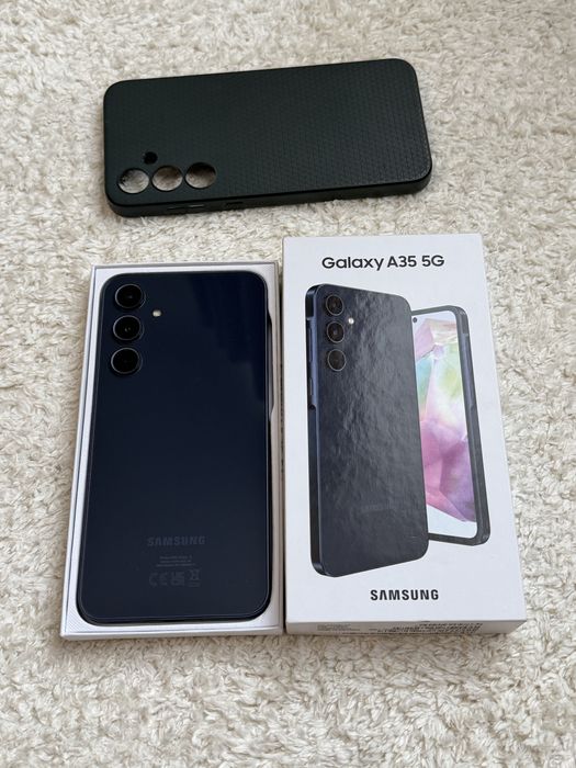 Samsung  A35 5G Full box  +Husa 128Gb dual sim liber retea a17 a51 a16