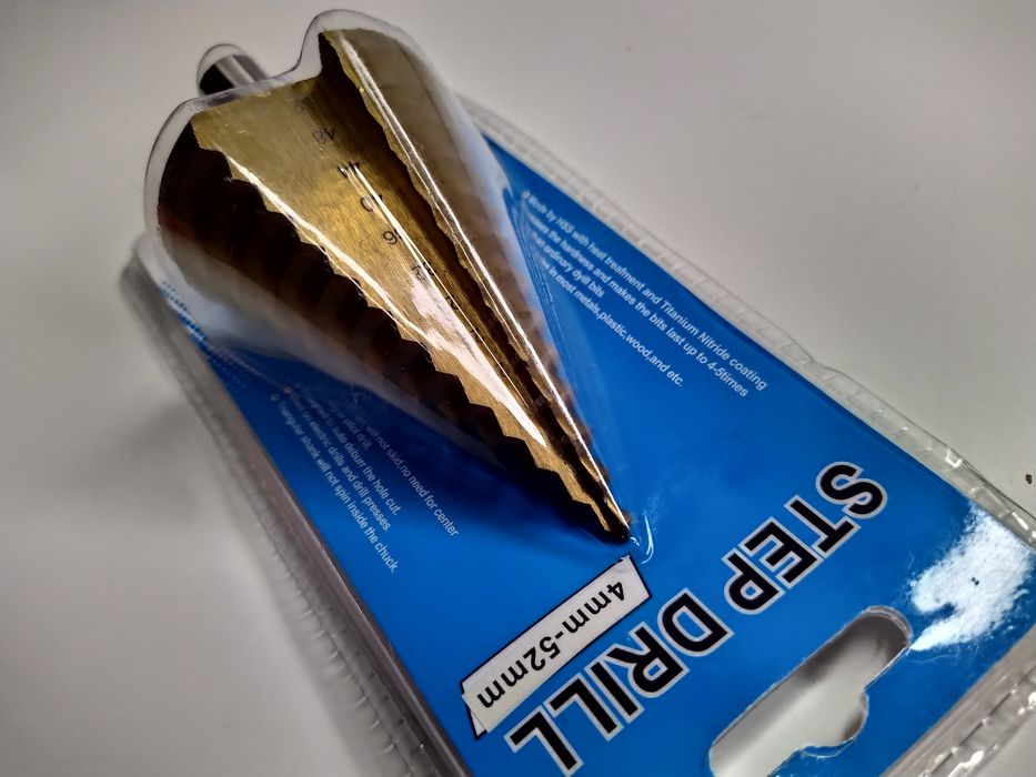 Freza conica in trepte 4-52mm, Proiectat pentru gaurirea in metale