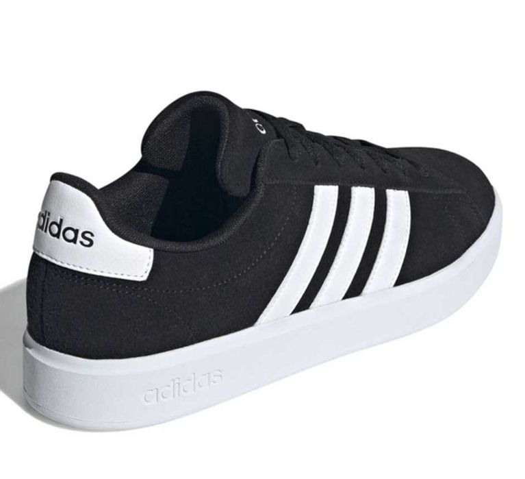 Adidas Grand Court 2.0, Piele intoarsa, Negru, Marime 43 1/3, Noi