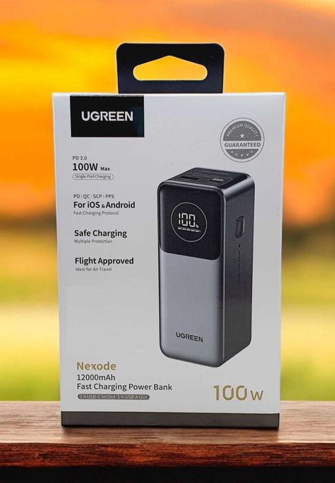 UGREEN Nexode PowerBank 12000mAh 100W LED-дисплей. Есть доставка