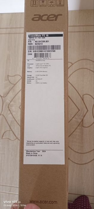 Noutbuk Aser core i5