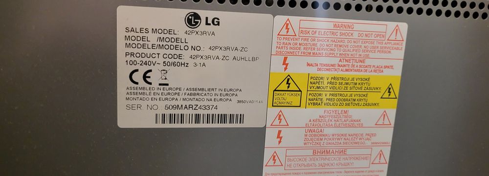 Телевизор LG плазма