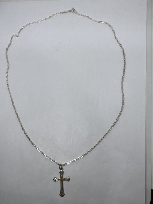 сребърен синджир с кръст 5.87гр 925